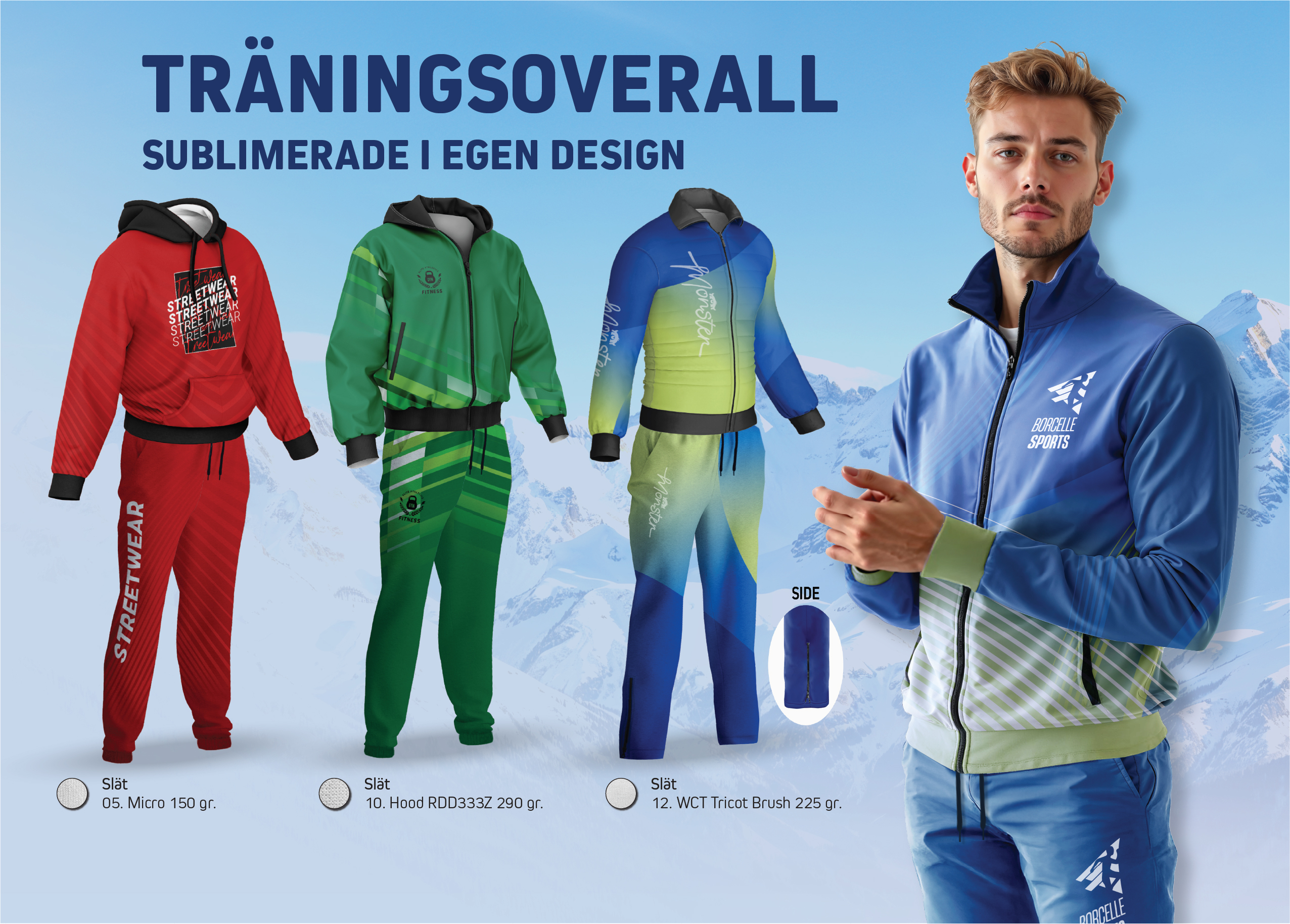 Ny kollektion träningskläder – sublimerad design